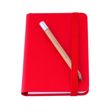 Logo trade corporate gifts picture of: Notebook A7, Red