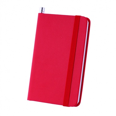 Logo trade promotional items picture of: Notebook A7, Red