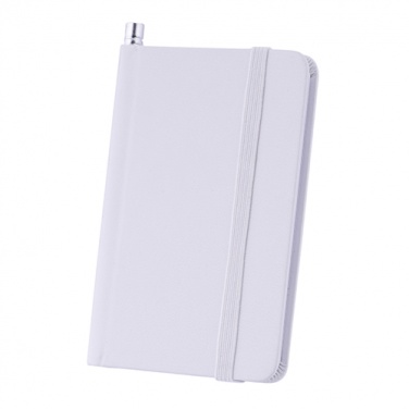 Logo trade corporate gift photo of: Notebook A7, White