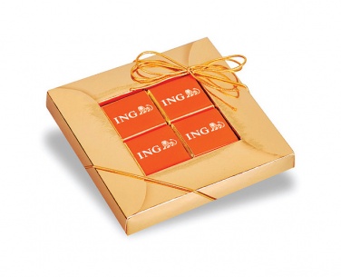 Logo trade promotional items image of: 4 chocolates frame box