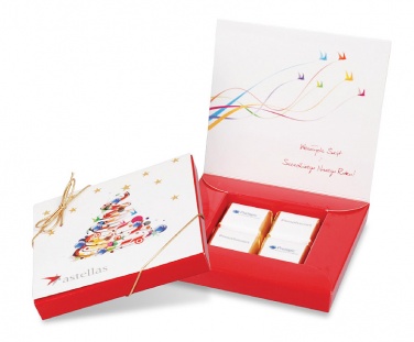 Logotrade promotional products photo of: hinged lid frame box – 4 chocolates