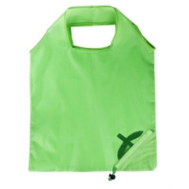 Logo trade corporate gifts image of: Foldable shopping bag, light green
