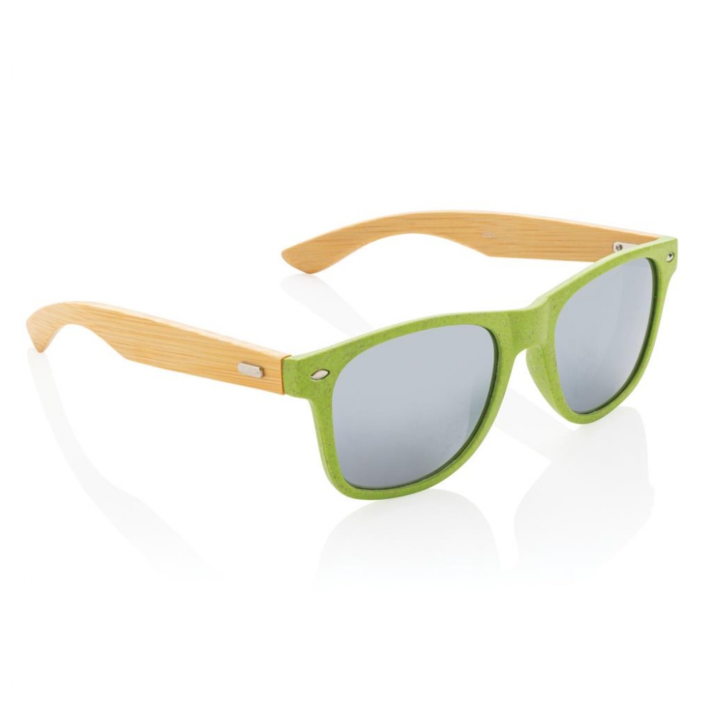 Logotrade promotional items photo of: Wheat straw and bamboo sunglasses, green