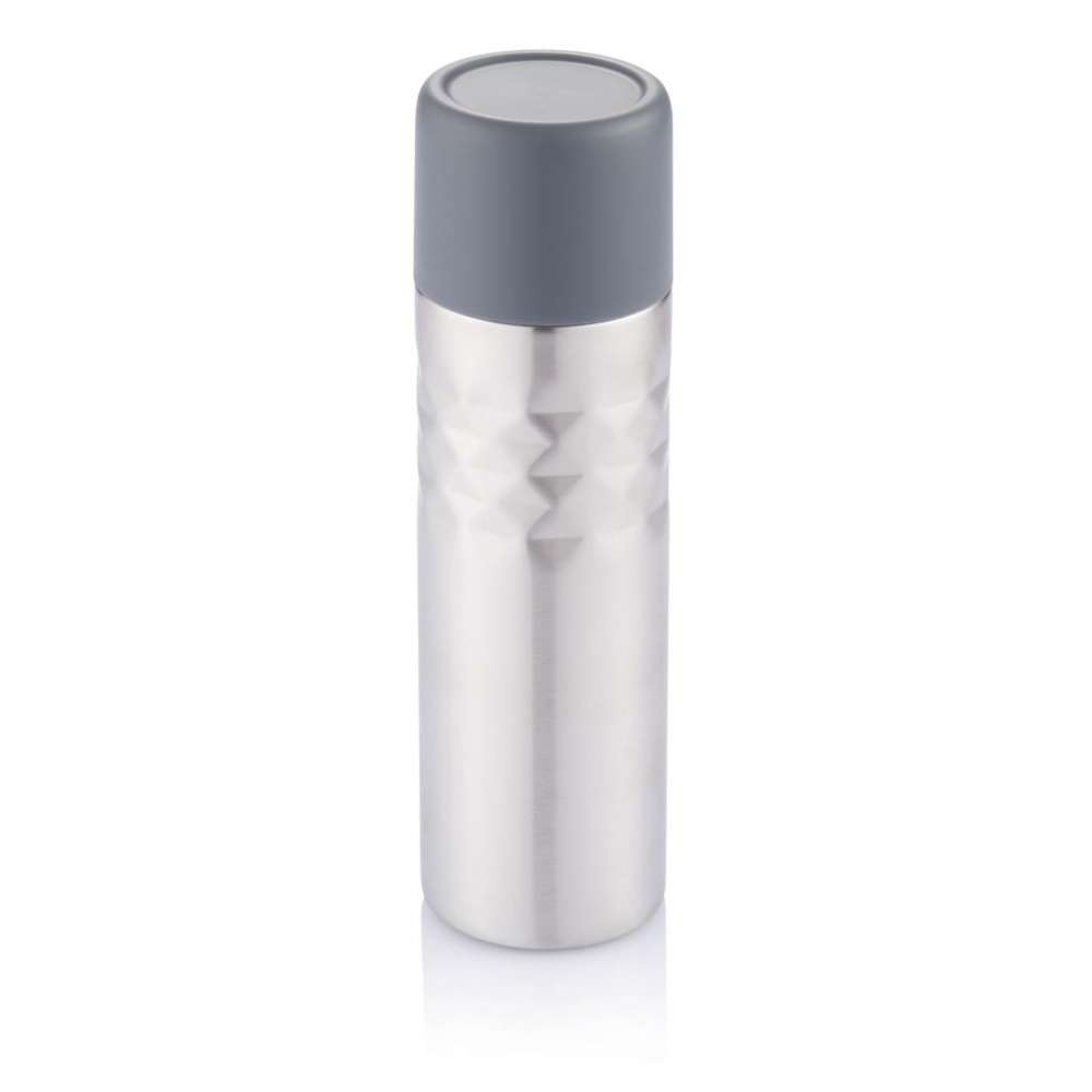 Logo trade promotional products image of: Mosa flask, Stainless steel with personalized name, sleeve, gift wrap