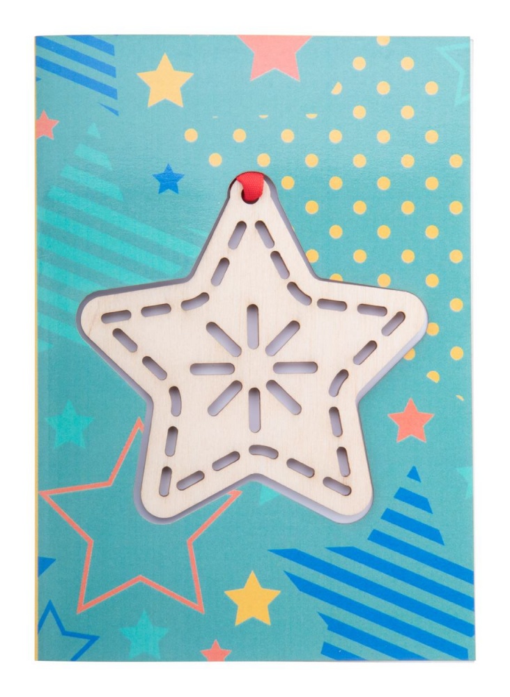 Logotrade promotional item picture of: TreeCard Christmas card, star