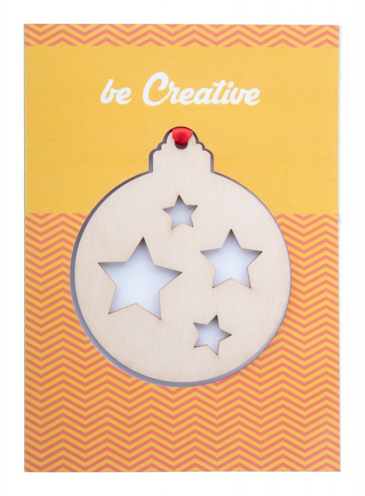 Logotrade promotional product image of: TreeCard Christmas card, ball