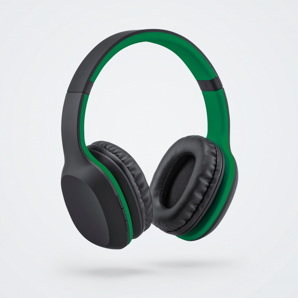 Logo trade business gift photo of: Wireless headphones Colorissimo, green