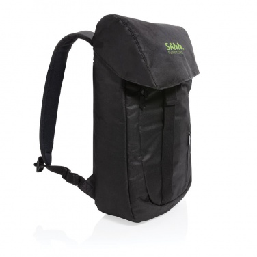 Logo trade promotional gift photo of: Osaka  rPET backpack, black