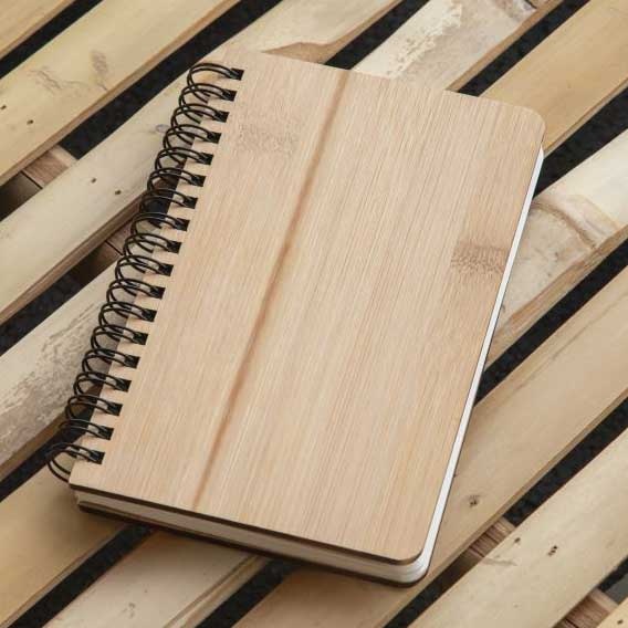 Logotrade corporate gift image of: Stonewaste and Bamboo Notebook