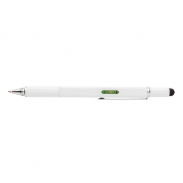 Logo trade promotional product photo of: 5-in-1 aluminium toolpen, white