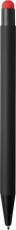 Dax rubber stylus ballpoint pen, black/red