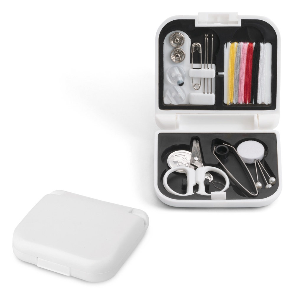 Logotrade promotional merchandise photo of: BILBO travel sewing kit, white