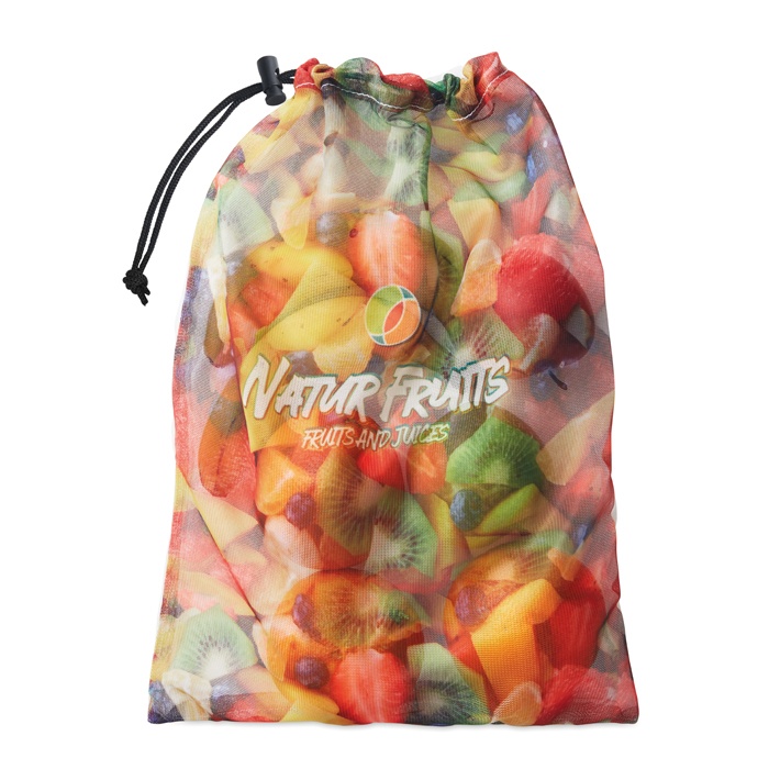 Logo trade advertising products image of: Mesh RPET grocery bag