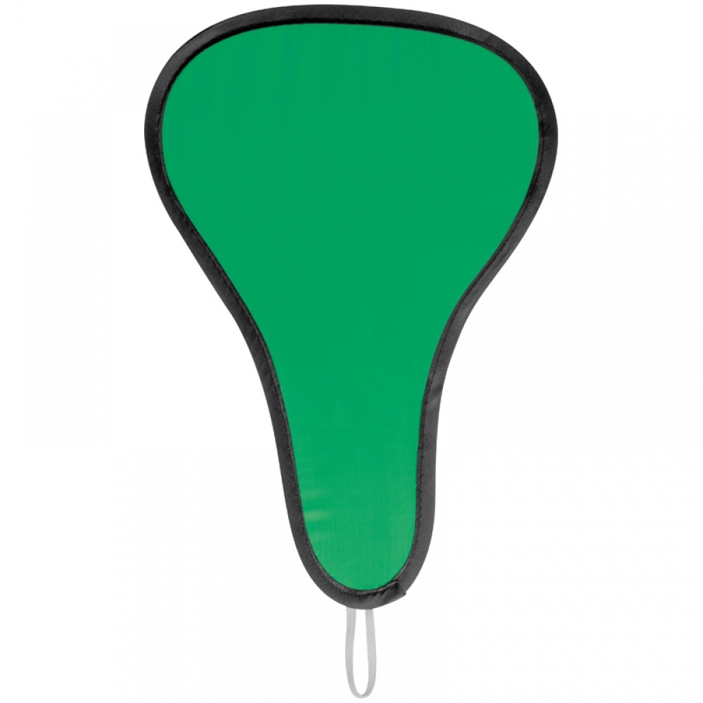 Logo trade advertising products image of: Foldable fan, Green