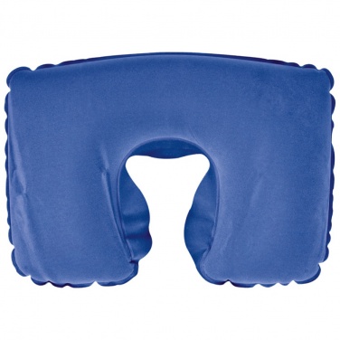 Logotrade advertising product picture of: Inflatable soft travel pillow, Blue