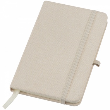 Logo trade promotional gift photo of: Canvas notebook A6, Beige