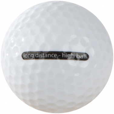 Logo trade corporate gifts image of: Golf balls, White