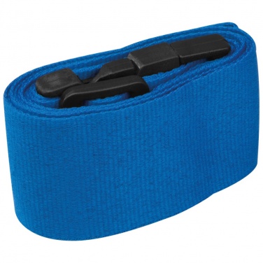 Logo trade promotional merchandise photo of: Adjustable luggage strap, Blue