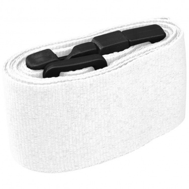 Logo trade promotional items image of: Adjustable luggage strap, White