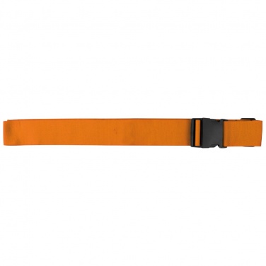 Logo trade business gifts image of: Adjustable luggage strap, Orange