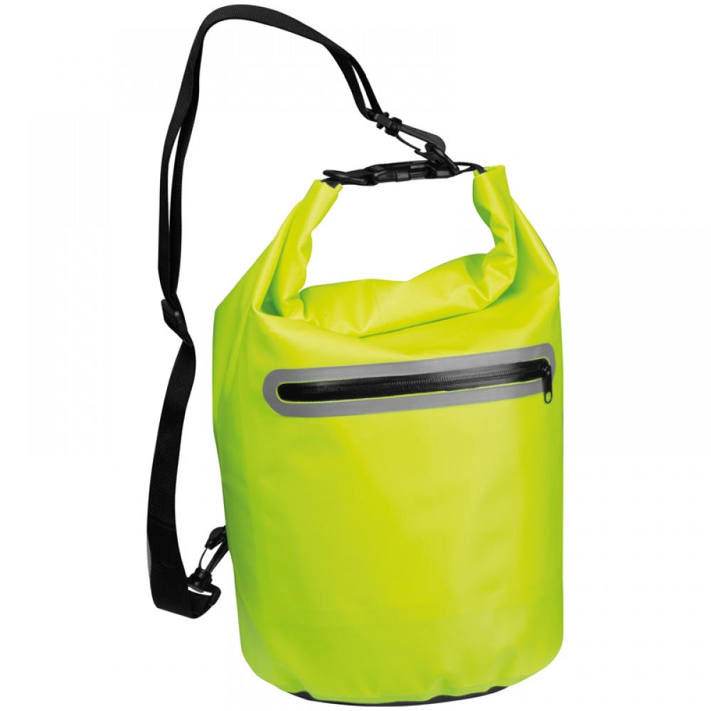 Logotrade promotional item picture of: Waterproof bag with reflective stripes, Yellow
