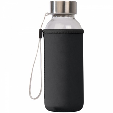 Logotrade promotional merchandise picture of: Drinking bottle with neoprene sleeve, Black/White
