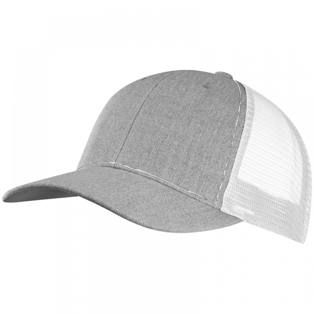 Logotrade business gift image of: Baseball Cap with net, White
