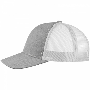 Logo trade promotional merchandise image of: Baseball Cap with net, White
