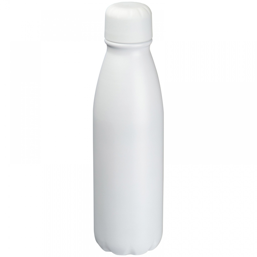 Logotrade promotional merchandise image of: Aluminium drinking bottle 600 ml, White