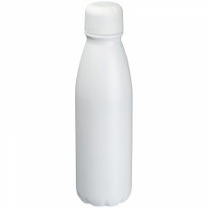 Aluminium drinking bottle 600 ml, White