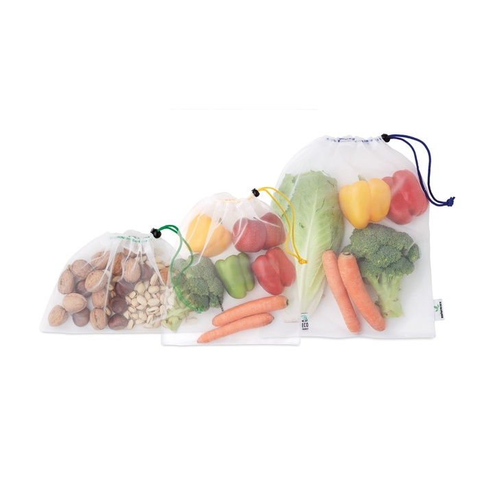 Logotrade corporate gifts photo of: 3-pieces mesh RPET grocery bag set