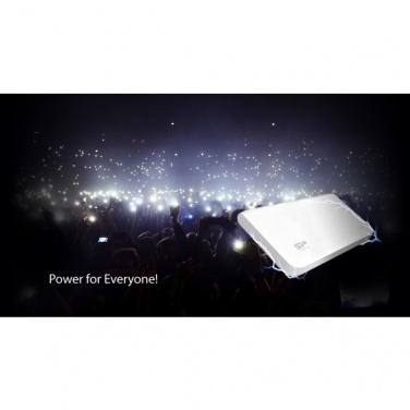 Logo trade promotional gift photo of: Power Bank Silicon Power S150, Black/White