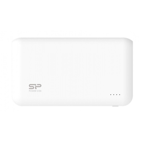 Logo trade corporate gift photo of: Power Bank Silicon Power S100, White