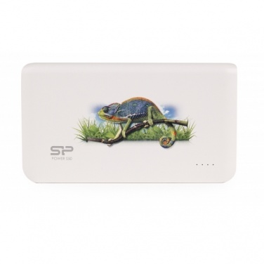 Logo trade corporate gift photo of: Power Bank Silicon Power S100, White