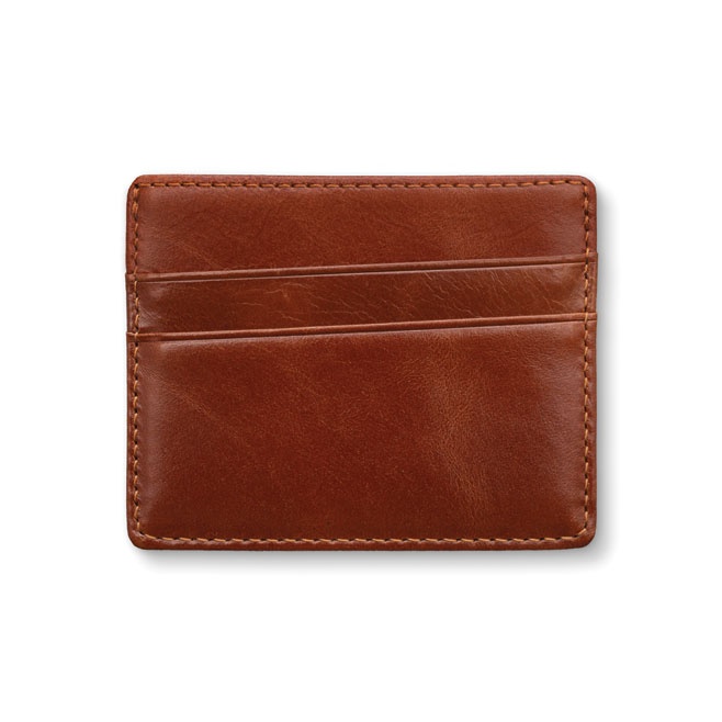 Logotrade corporate gifts photo of: Leather card holder, brown