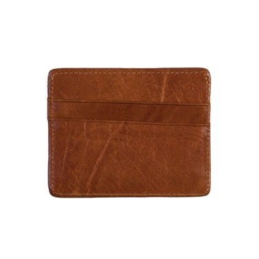 Logo trade advertising products picture of: Leather card holder, brown
