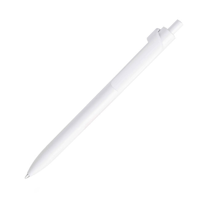 Logotrade promotional merchandise image of: Forte Safe Touch antibacterial ballpoint pen, white