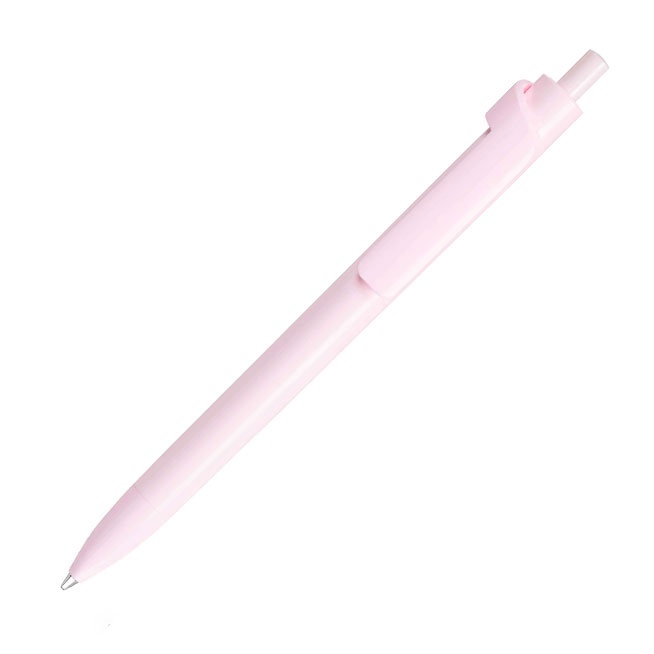 Logo trade corporate gifts image of: Forte Safe Touch antibacterial ballpoint pen, pink