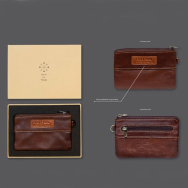 Logo trade corporate gift photo of: Leather wallet, brown