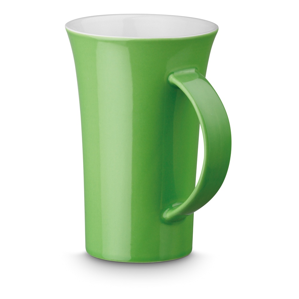 Logo trade advertising products image of: Big coffe mug, green