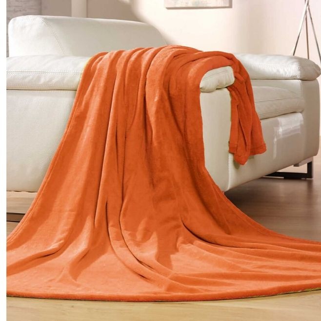 Logotrade business gift image of: Memphis blanket, orange