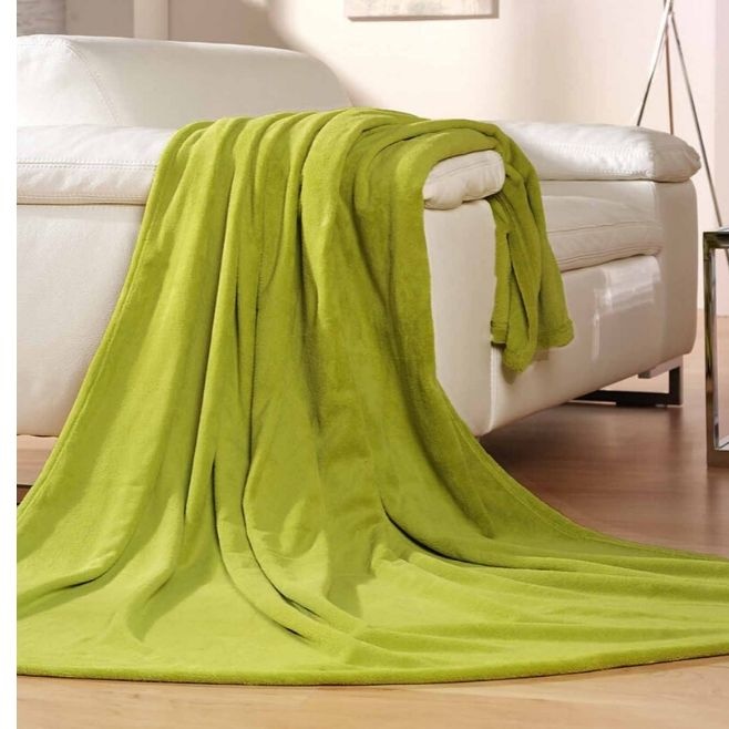 Logotrade business gift image of: Elegant Memphis blanket, green