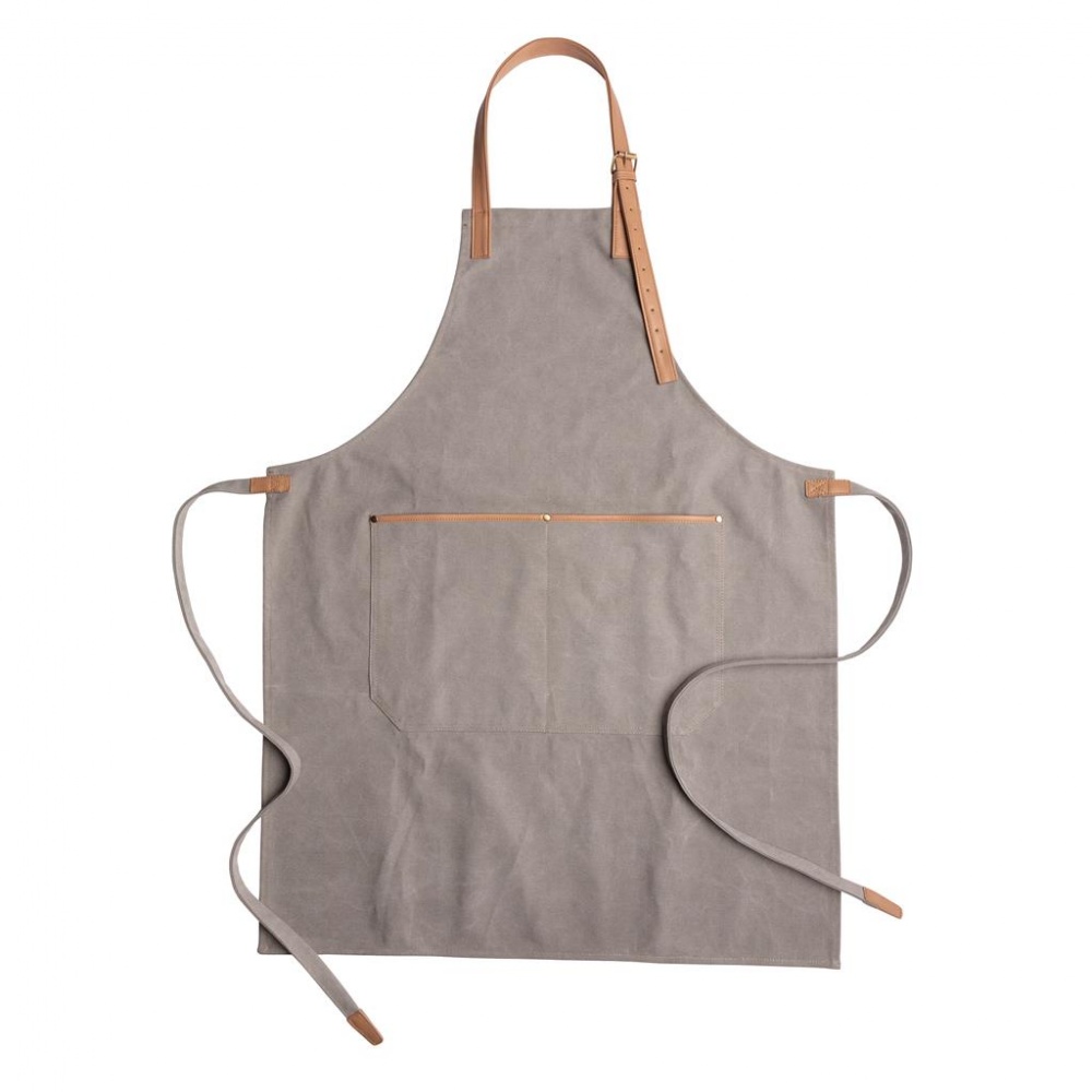 Logotrade advertising product image of: Deluxe canvas chef apron, grey