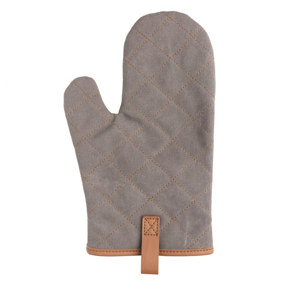 Logotrade promotional item picture of: Deluxe canvas oven mitt, grey