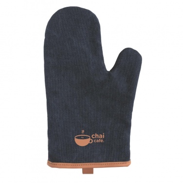 Logotrade corporate gift picture of: Deluxe canvas oven mitt, blue