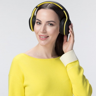 Logotrade promotional giveaways photo of: Wireless headphones Colorissimo, yellow
