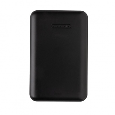 Logotrade promotional merchandise image of: 5.000 mAh wireless charging pocket powerbank, black