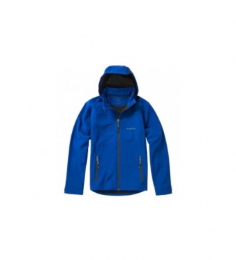 Logo trade business gifts image of: #44 Langley softshell jacket, blue