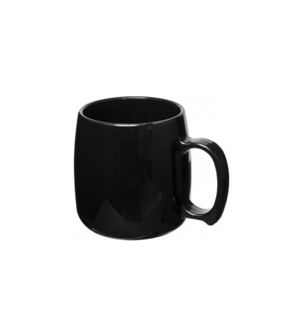 Logo trade promotional merchandise image of: Classic 300 ml plastic mug, black