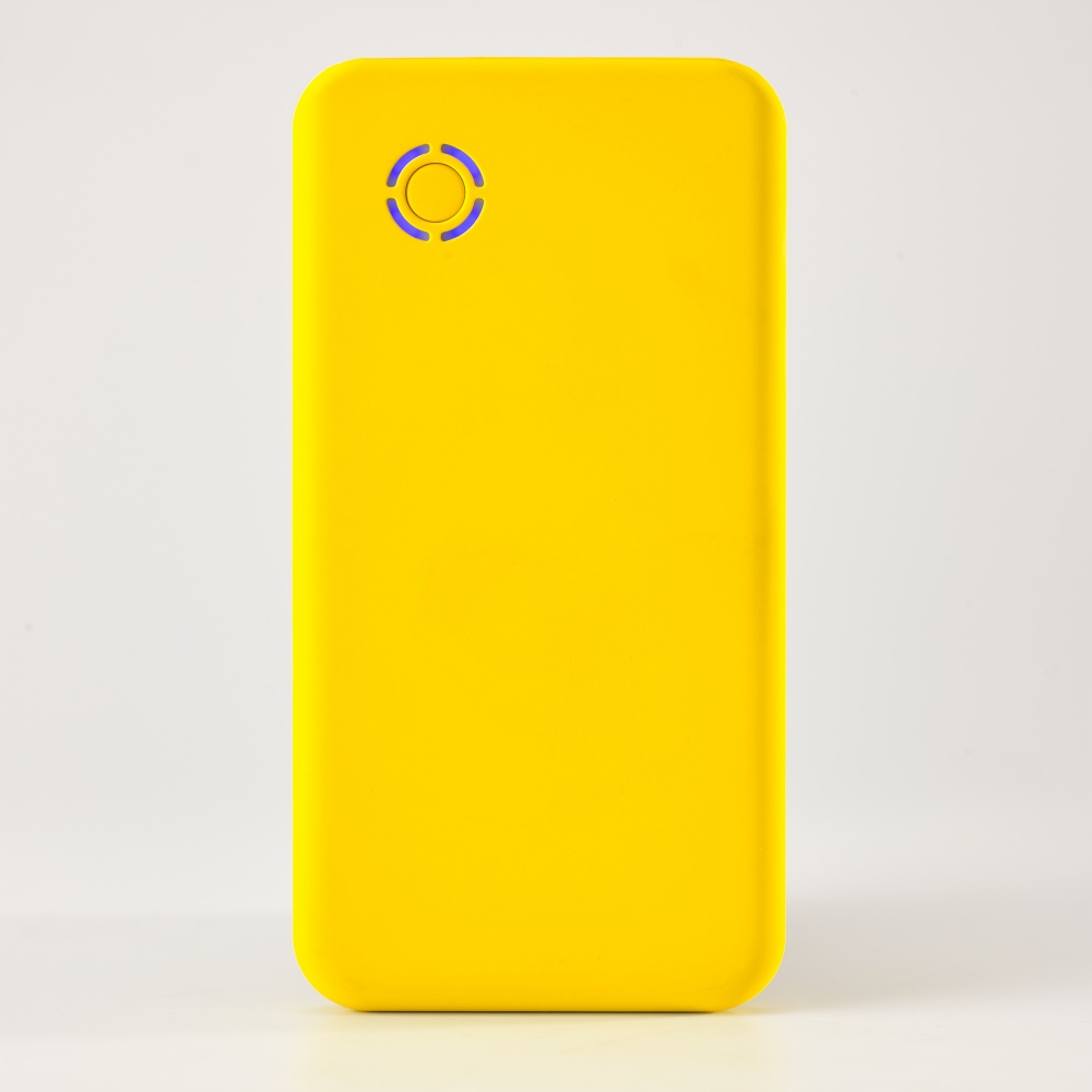 Logotrade promotional products photo of: Ergonomical RAY powerbank, 4000 mAh, yellow